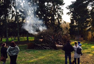 Bild zur News: Unser Osterfeuer auf der Rodenberg - Alm