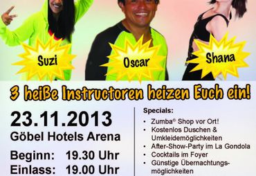 Bild zur News: 1. Mega Zumba - Event am 23.11.2013 in der Göbel Hotels Arena