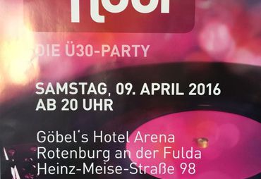 Bild zur News: HR1 - Dancefloor Party. Die nächste wieder am 09.04.2016 im Foyer der Göbel Hotels Arena