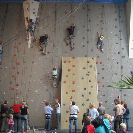 Teambuilding in der Kletterhalle