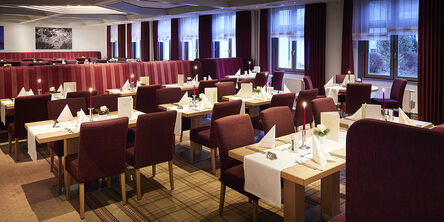 Im Restaurant des Hotels AquaVita können auch in größerer Gesellschaft gemütliche Abende verbracht werden.