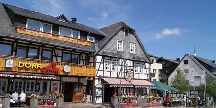 Außenansicht des Gästehaus Dorf Alm