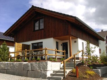 Außenansicht des Chaletparks Diemelsee