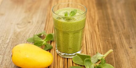 Grüner Smoothie im Hotel Quellenhof