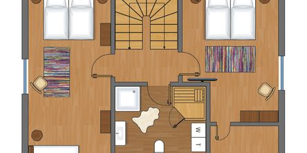 Grundriss des Premiumchalets