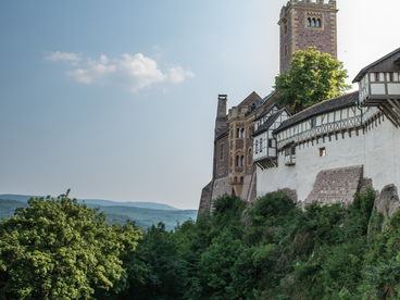 Nahaufnahme der Wartburg in Eisenach