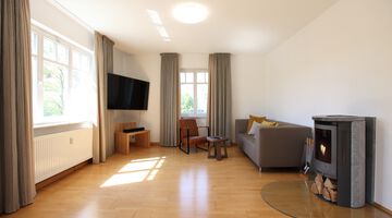 Ferienwohnung Wohnzimmer im Hotel Quellenhof