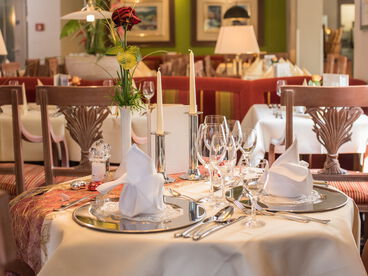 Gedeckter Tisch Hotel Quellenhof