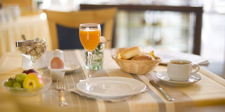 Frühstückstisch im Hotel zum Löwen