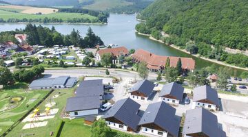Der Chaletpark aus der Vogelperspektive