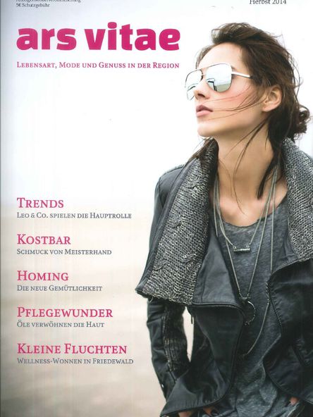 Titelblatt des Magazins "Ars Vitae" aus dem Herbst 2014
