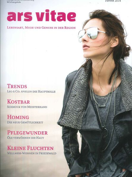 Titelblatt des Magazins "Ars Vitae" aus dem Herbst 2014