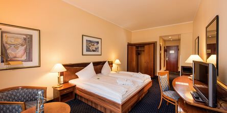 Komfort Doppelzimmer im Altbau des Hotel Quellenhof