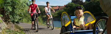 Cycling at the Diemelsee