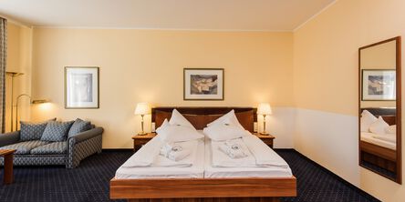 Deluxe Doppelzimmer im Altbau des Göbel's Hotel Quellenhof