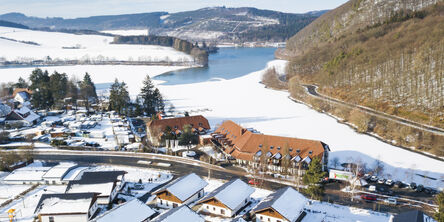 Der Chaletpark aus der Vogelperspektive