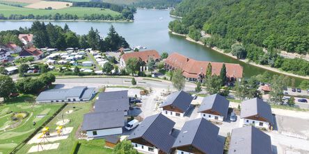 Der Chaletpark aus der Vogelperspektive