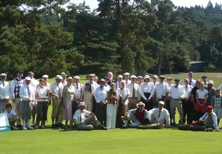 Gruppenbild auf der Golfmeisterschaft