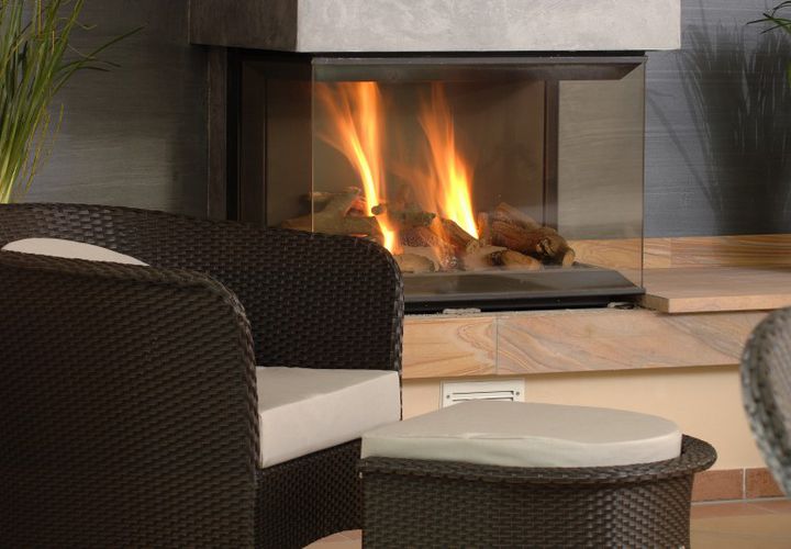 kamin mit Sessel