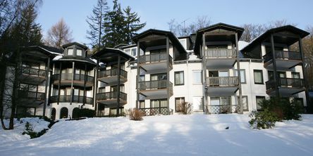 Göbel's Hotel Stryckhaus im Winter.