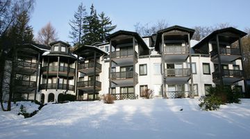 Göbel's Hotel Stryckhaus im Winter.