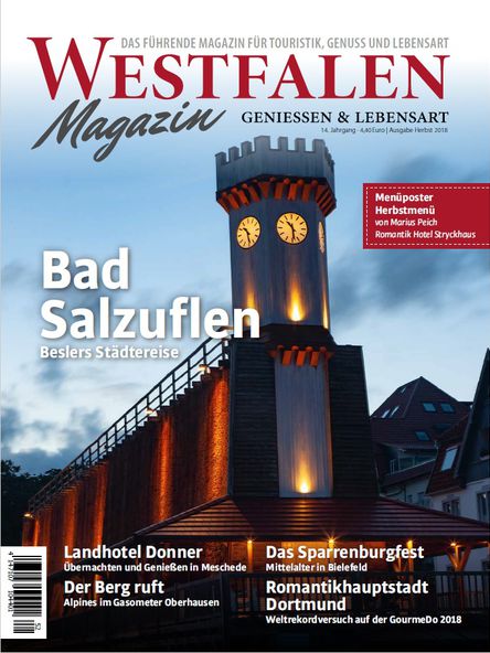 Titelblatt des Magazins "Westfalen" aus dem Sommer 2018