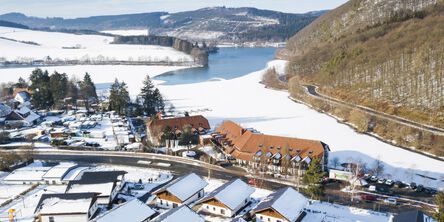 Der Chaletpark aus der Vogelperspektive