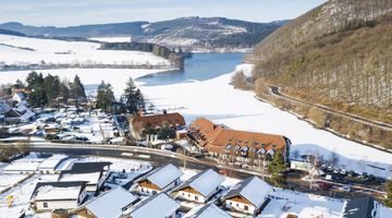 Der Chaletpark aus der Vogelperspektive