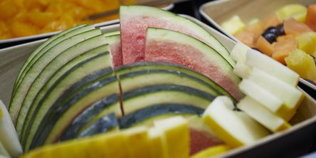 Frisch aufgeschnittene Wassermelone