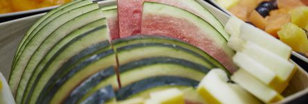 Frisch aufgeschnittene Wassermelone