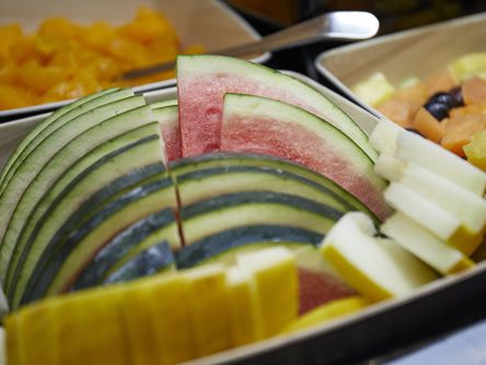 Frisch aufgeschnittene Wassermelone
