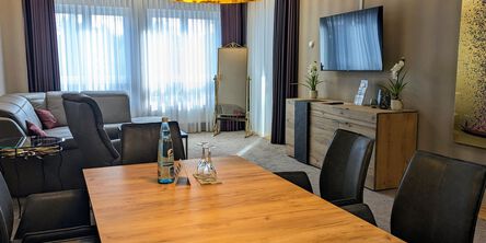 Suite im Hotel Quellenhof Wohnzimmer
