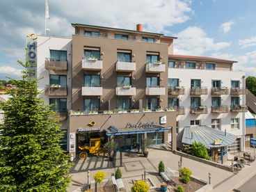 Außenansicht des Posthotel Rotenburg