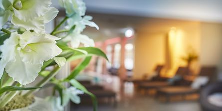Deko im Wellnessbereich des Hotel Quellenhof