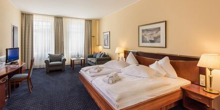 Deluxe Doppelzimmer im Altbau Hotel Quellenhof