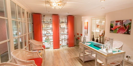 Das Beauty-Behandlungszimmer in Göbel's Hotel Stryckhaus.