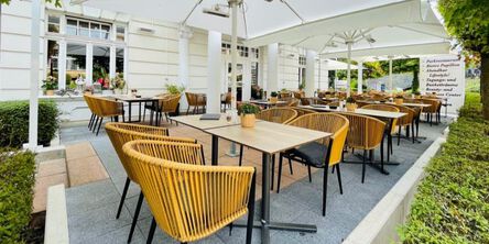 Außenterrasse im Hotel Bad Wildungen