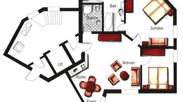 Grundriss der Villa Katharina 
