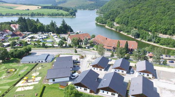 Der Chaletpark aus der Vogelperspektive