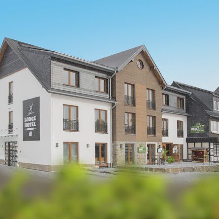 Außenansicht des Lodge Hotel Winterberg